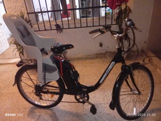 Bicicleta Eléctrica con Silla Infantil