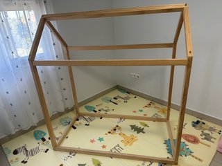 Cama Montessori Madera Natural medidas 1’30X0’70cm