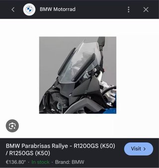 Cúpula BMW GS 1200 Rally Negra