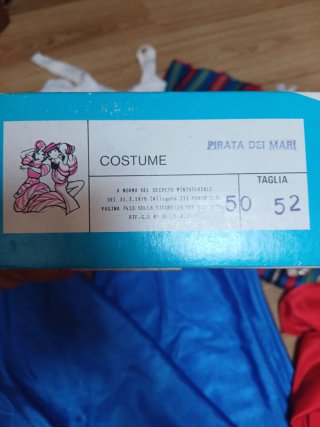Costume Pirata Mare Vintage 1979