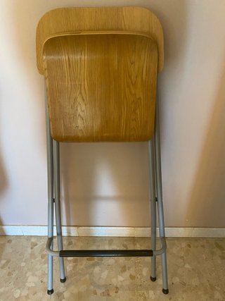 Taburete alto madera y metal
