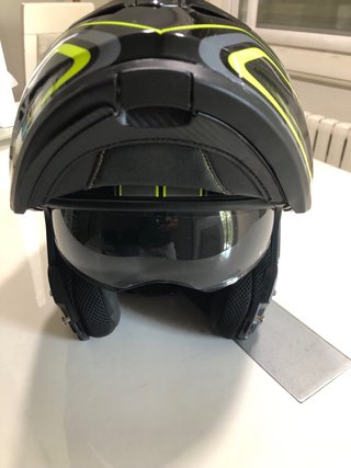 Casco de moto Unik negro y gris talla L