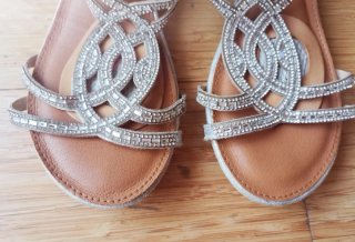Sandalias Talla 41 Plata