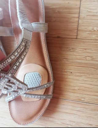 Sandalias Talla 41 Plata