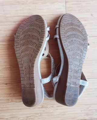 Sandalias Talla 41 Plata