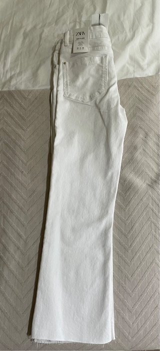 Jeans Crop Zara Blancos