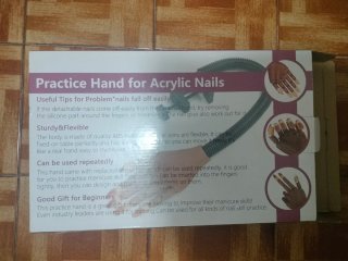Mano Práctica Manicura Beige/Marrón