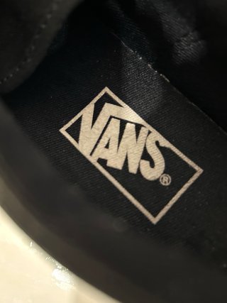Zapatillas Vans Piel y Lona Negras