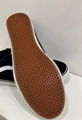 Zapatillas Vans Piel y Lona Negras