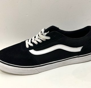 Zapatillas Vans Piel y Lona Negras
