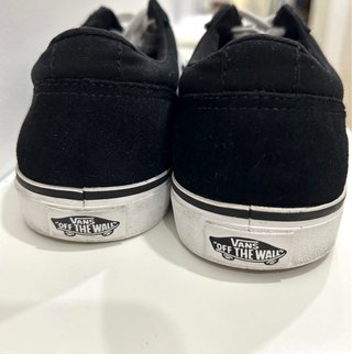 Zapatillas Vans Piel y Lona Negras