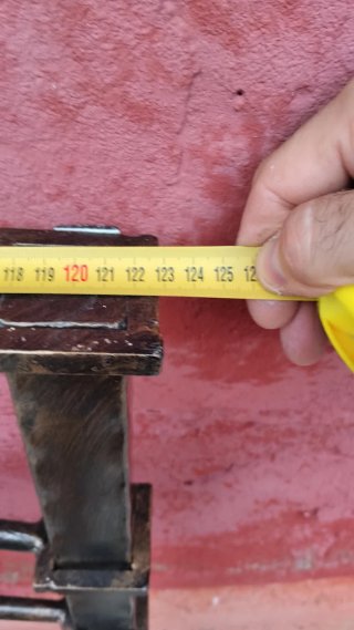 Cabecero de forja / hierro 125 cm – Estilo rústico