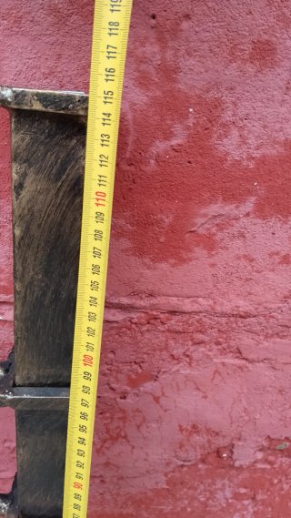 Cabecero de forja / hierro 125 cm – Estilo rústico
