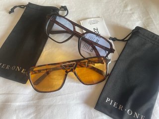 2 Gafas de Sol Pier One Nuevas Tortoise