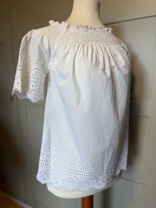 Camisa Only palabra de honor blanca
