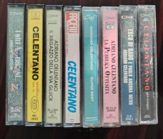 Lotto 8 Cassette Adriano Celentano