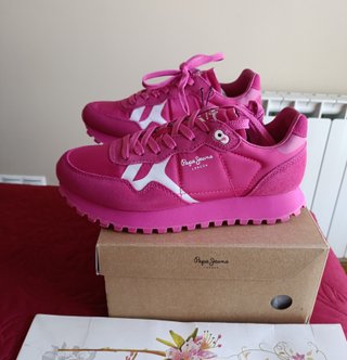 Zapatillas Pepe Jeans Fucsia Piel Talla 37 de 85€