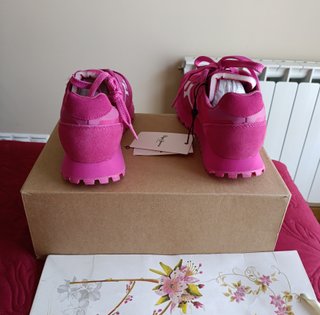 Zapatillas Pepe Jeans Fucsia Piel Talla 37 de 85€