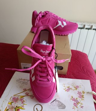 Zapatillas Pepe Jeans Fucsia Piel Talla 37 de 85€