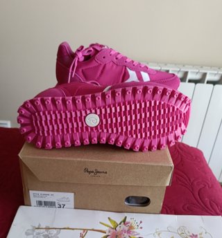 Zapatillas Pepe Jeans Fucsia Piel Talla 37 de 85€