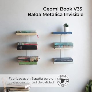 Estantería invisible y robusta para libros