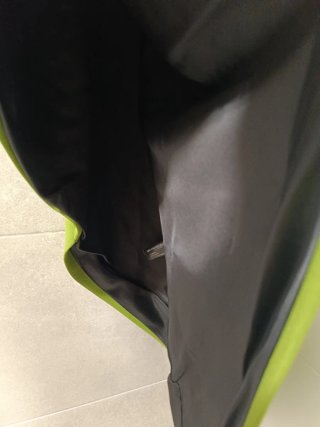 Vestido Zara Asimétrico Verde Manzana Talla S
