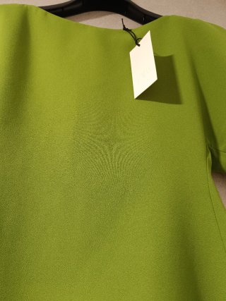 Vestido Zara Asimétrico Verde Manzana Talla S