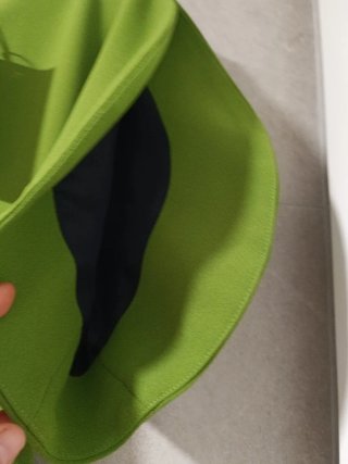 Vestido Zara Asimétrico Verde Manzana Talla S