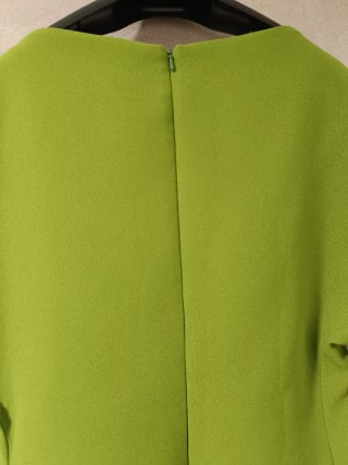 Vestido Zara Asimétrico Verde Manzana Talla S