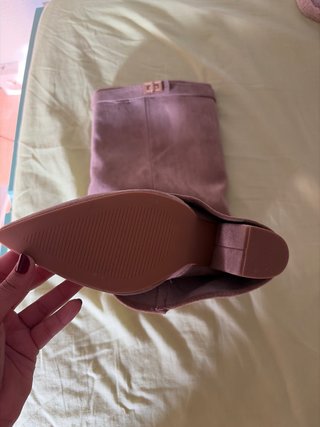 Botas altas marrones con hebilla