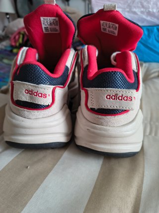 Zapatillas Adidas Mujer Talla 38 Beige/Rojo