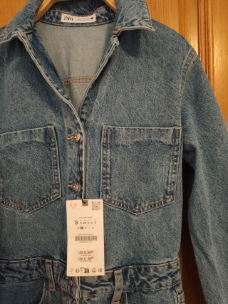 Mono vaquero Zara Talla S
