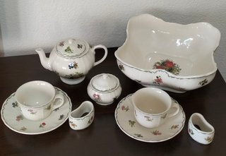 Juego de desayuno, Tú y yo. Porcelana San Claudio
