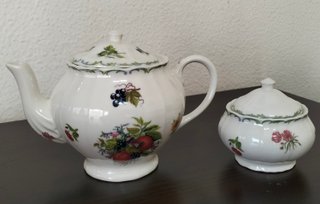Juego de desayuno, Tú y yo. Porcelana San Claudio