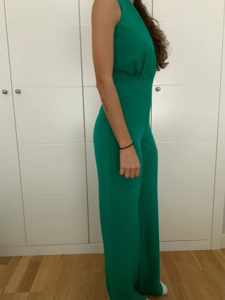 Mono verde elegante halter