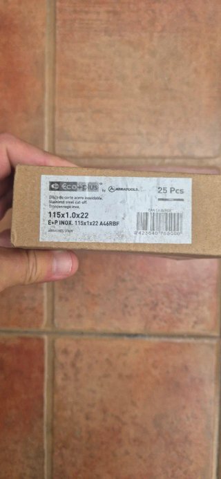 Discos Corte Inox 115x1.0x22 Eco+plus (25 uds)