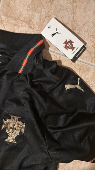 Camiseta Portugal Cristiano Ronaldo Puma Negra