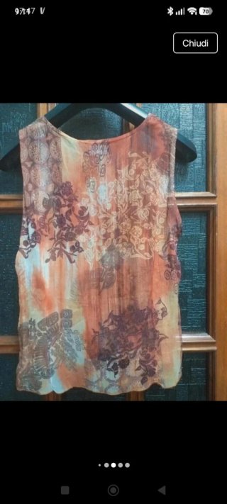 Blazer Lino + Canotta Seta Donna 48