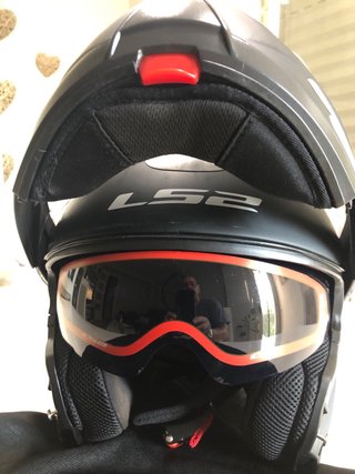 Casco Moto LS2 Negro Mate