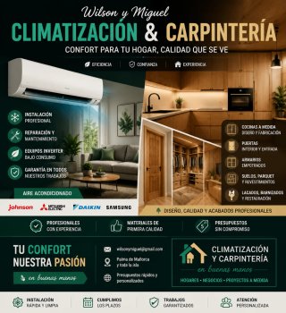 Carpintero y climatización