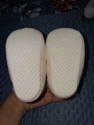 Stivaletti neonata panna peluche 6 mesi