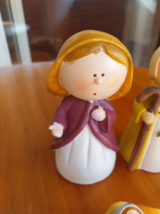 Belen infantil de 7 pzs resina