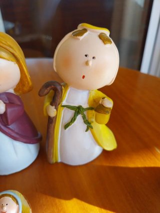 Belen infantil de 7 pzs resina