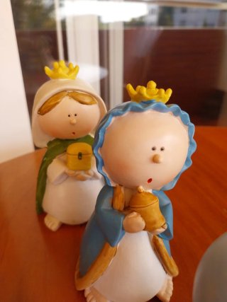 Belen infantil de 7 pzs resina