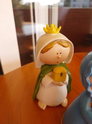 Belen infantil de 7 pzs resina