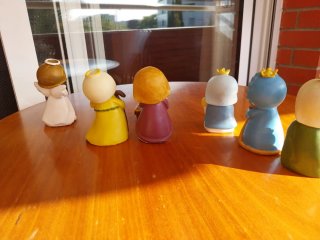 Belen infantil de 7 pzs resina