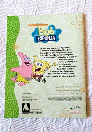 Cuaderno para aprender a dibujar a Bob Esponja