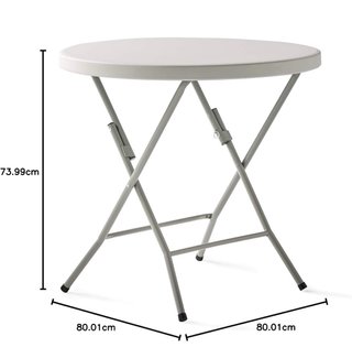 Mesa redonda plegable KG Kitgarden Ø80x74cm