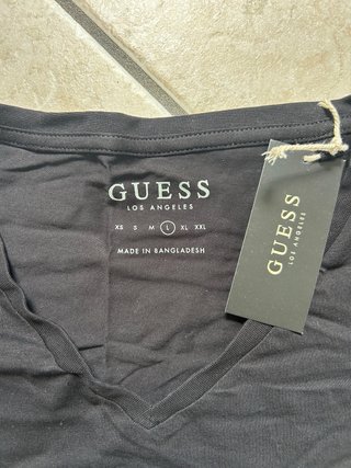 T-shirt Guess Uomo Nera Taglia L