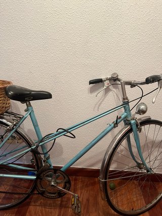 Bicicleta Paseo clásica azul